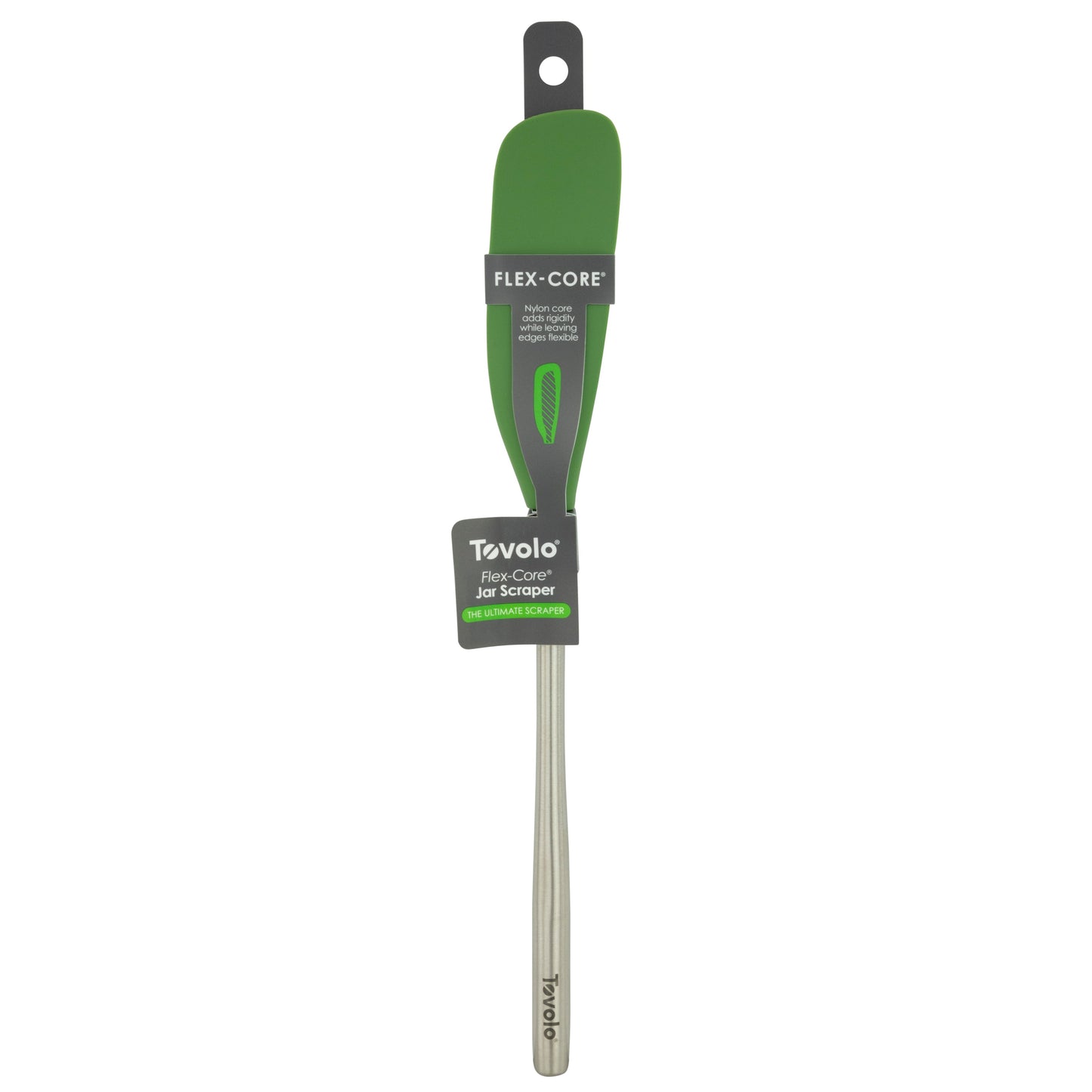 Flex-Core® Silicone and Stainless Steel Jar Scraper