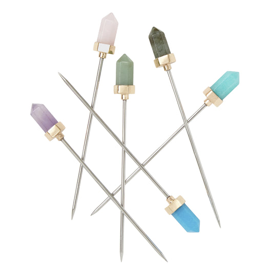 Quartz cocktail picks - Set of 6