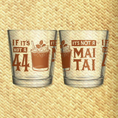 Jeff Granito's '44 Mai Tai' Mai Tai Cocktail Glass (1) - Rolling Pre-Order / Ready to Ship!