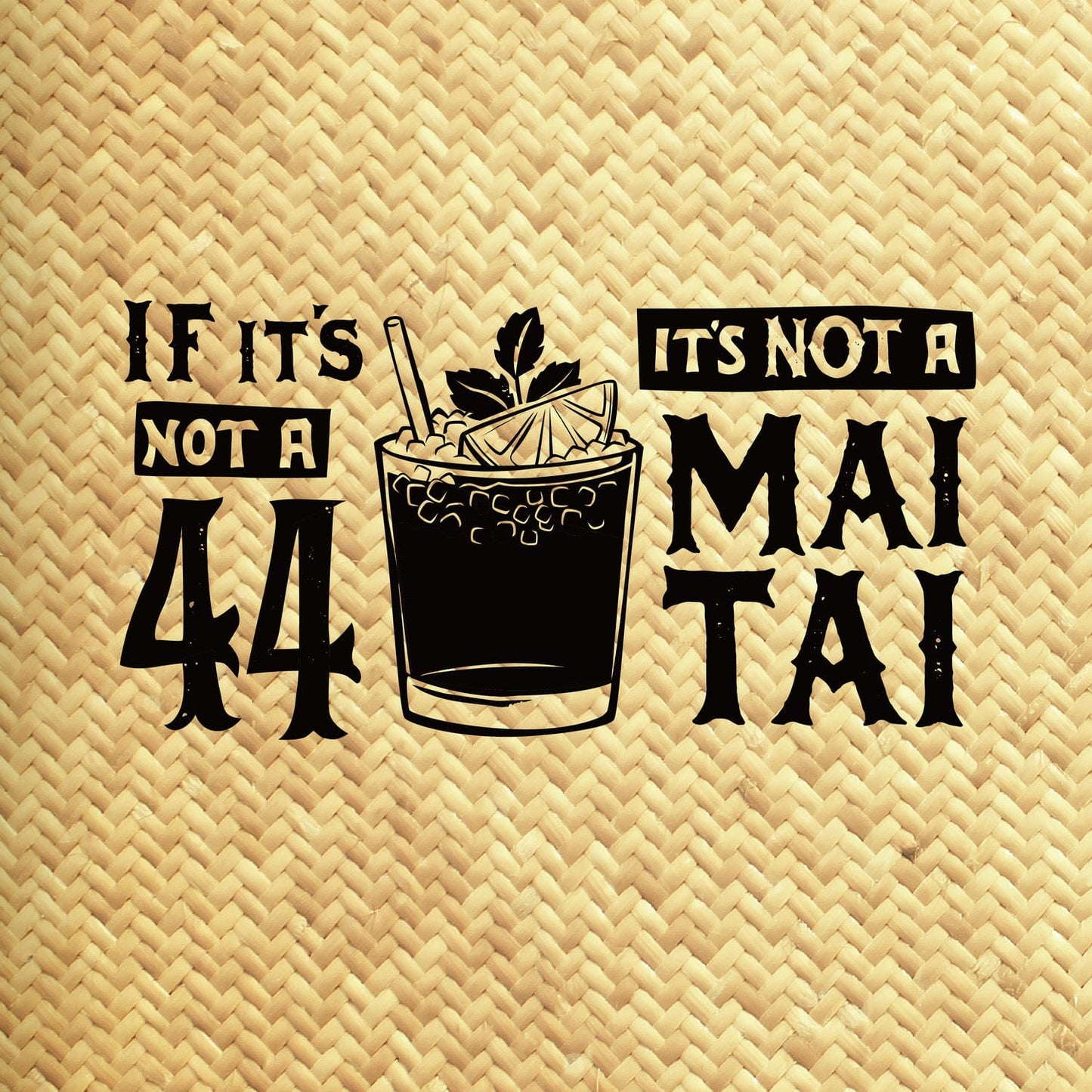 Jeff Granito's '44 Mai Tai' Mai Tai Cocktail Glass (1) - Rolling Pre-Order / Ready to Ship!