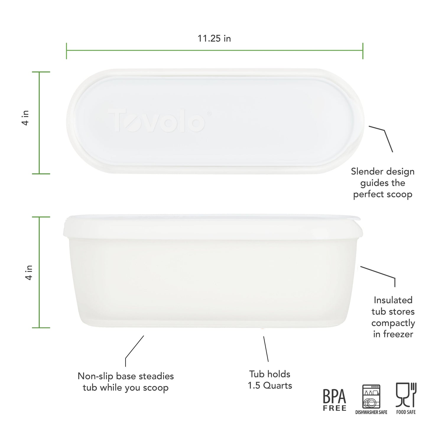 Glide-A-Scoop Ice Cream Tub