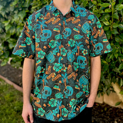 Jeff Granito's 'No Rum No Fun' Modern Fit Button-Up Shirt - Unisex - Ready to Ship! (FREE SHIPPING in U.S.)