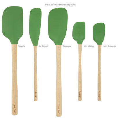 Flex-Core® Silicone and Wood Spatulas - Set of 5