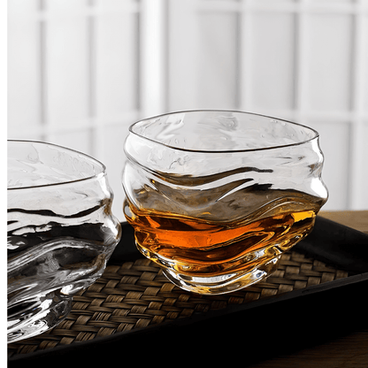 TsukiGlass Kai Japanese Crystal Whisky Glass