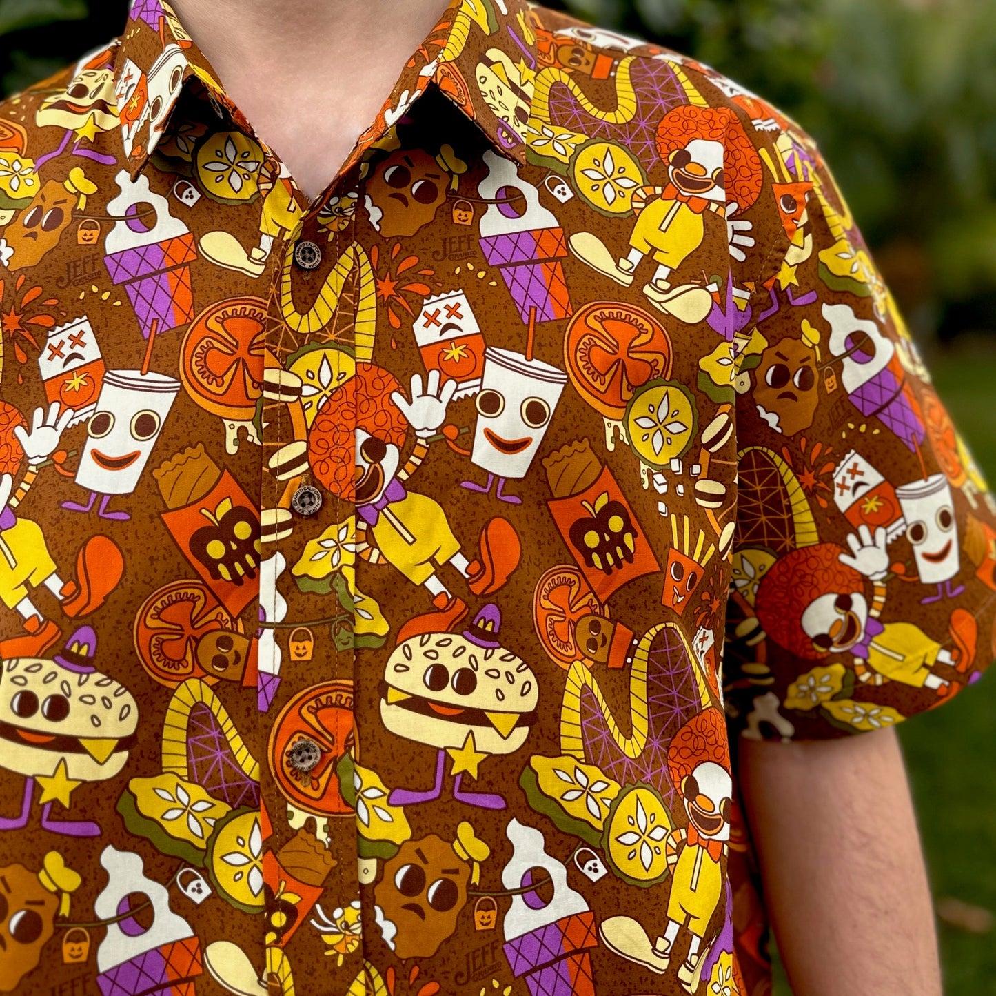 Jeff Granito's 'Happy Land' Modern Fit Button-Up Shirt - Unisex - Ready to Ship!