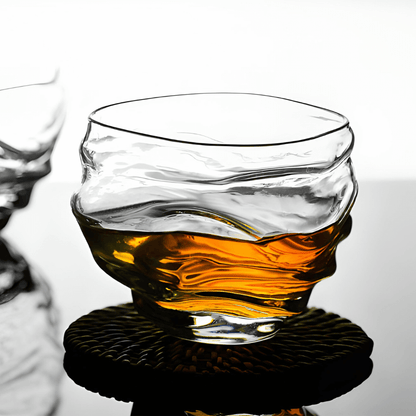 TsukiGlass Kai Japanese Crystal Whisky Glass