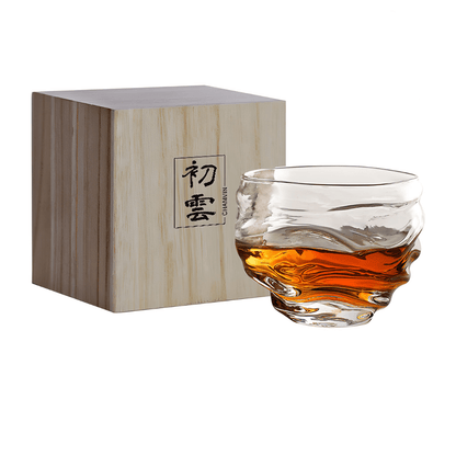 TsukiGlass Kai Japanese Crystal Whisky Glass