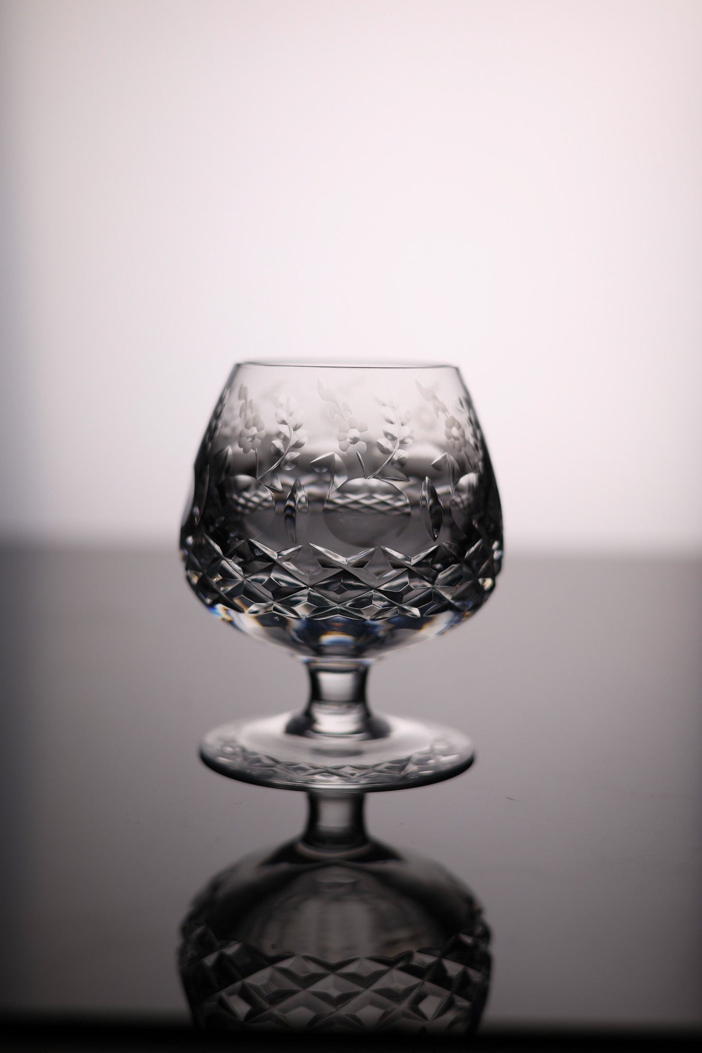 Weighted Hand-Cut Brandy Cognac Whiskey Snifter - 8oz