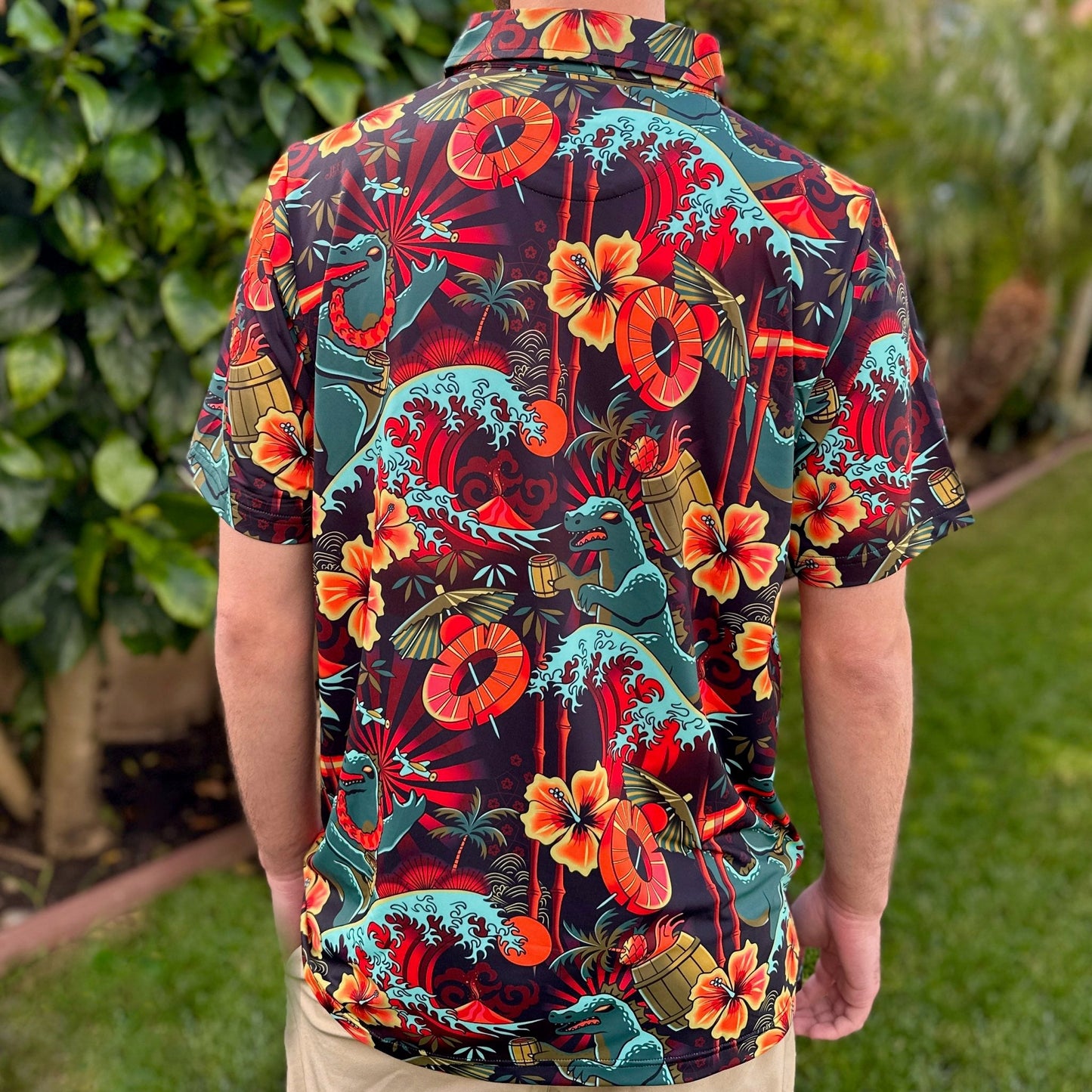 Jeff Granito's 'Rumzilla' Men's Performance Golf Polo - Ready to Ship! (FREE SHIPPING in U.S.)