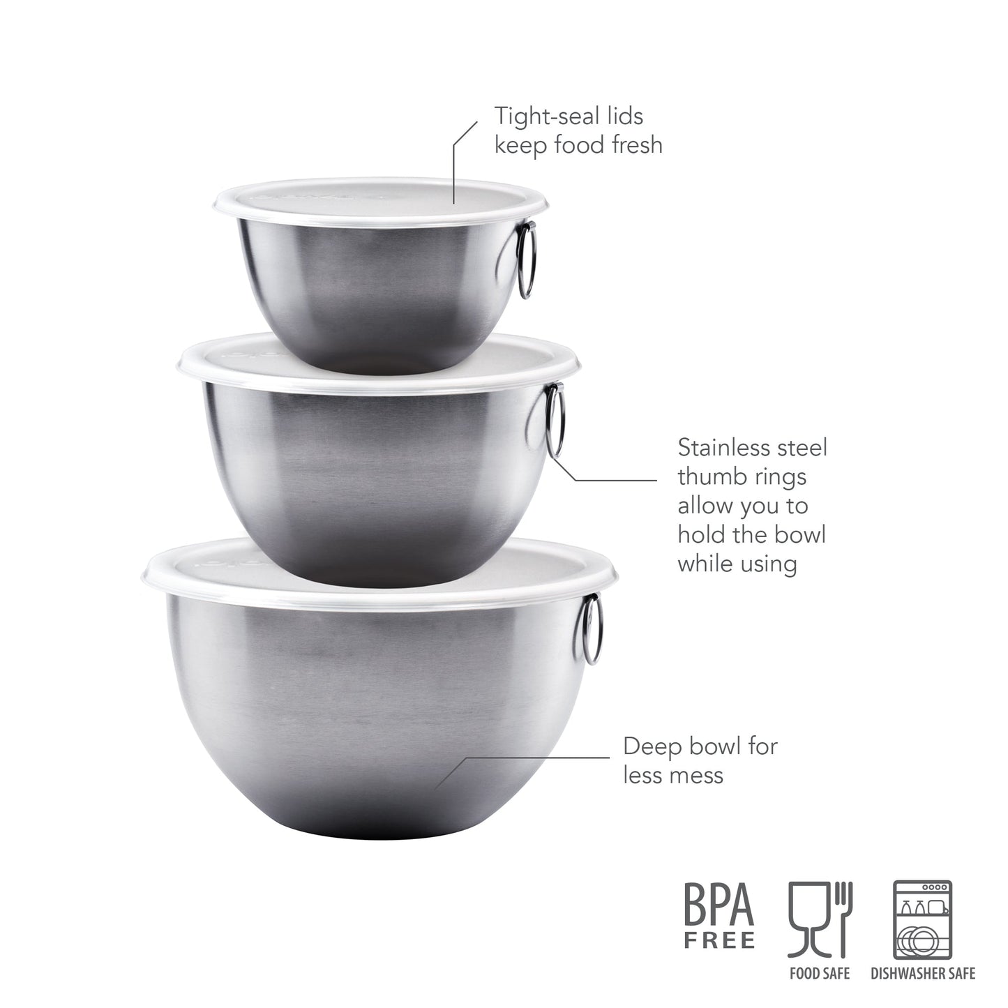 Stainless Steel Mixing Bowl Set