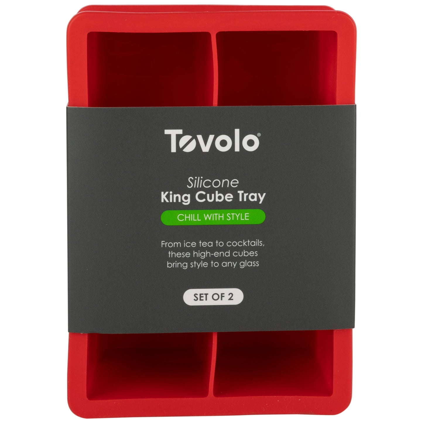 Tovolo King Cube Silicone Ice Molds - Set of 2