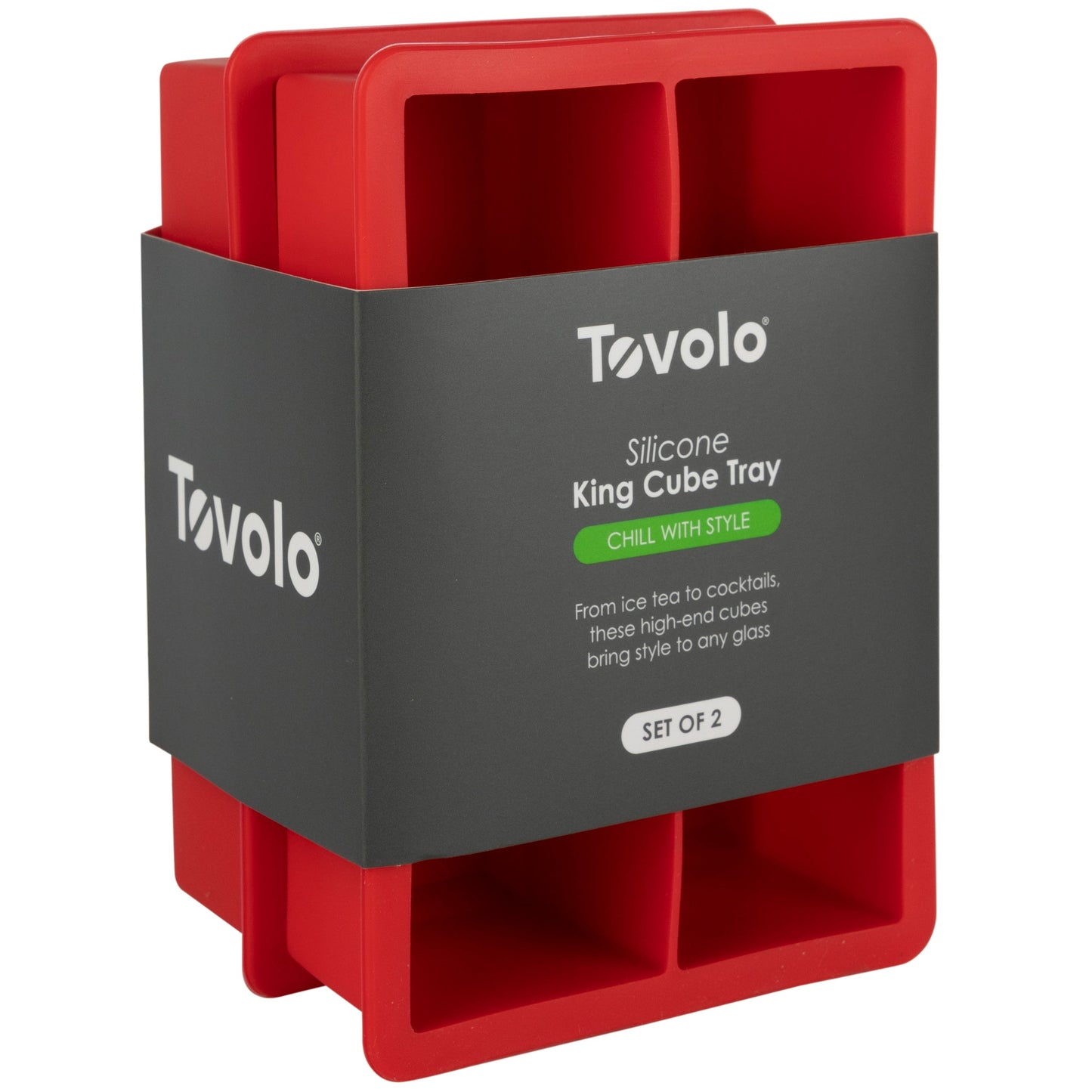 Tovolo King Cube Silicone Ice Molds - Set of 2