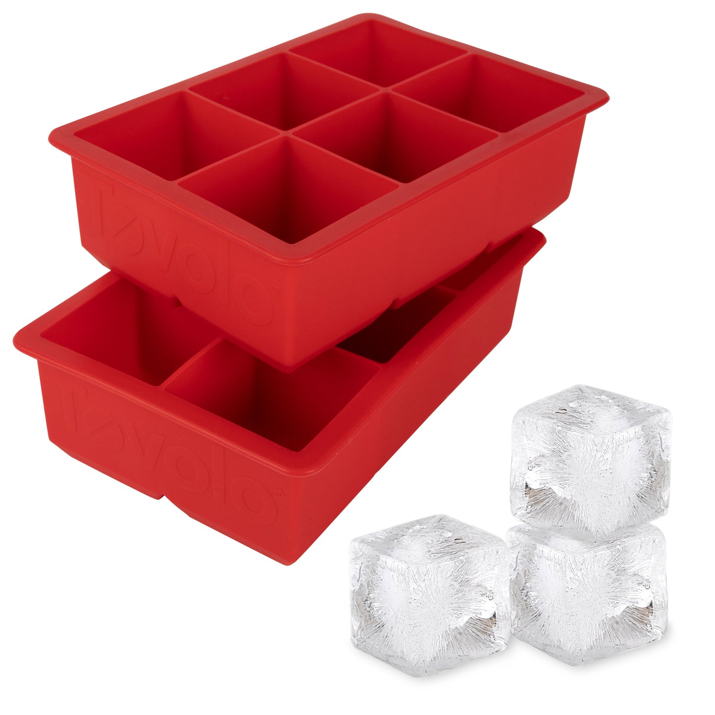 Tovolo King Cube Silicone Ice Molds - Set of 2
