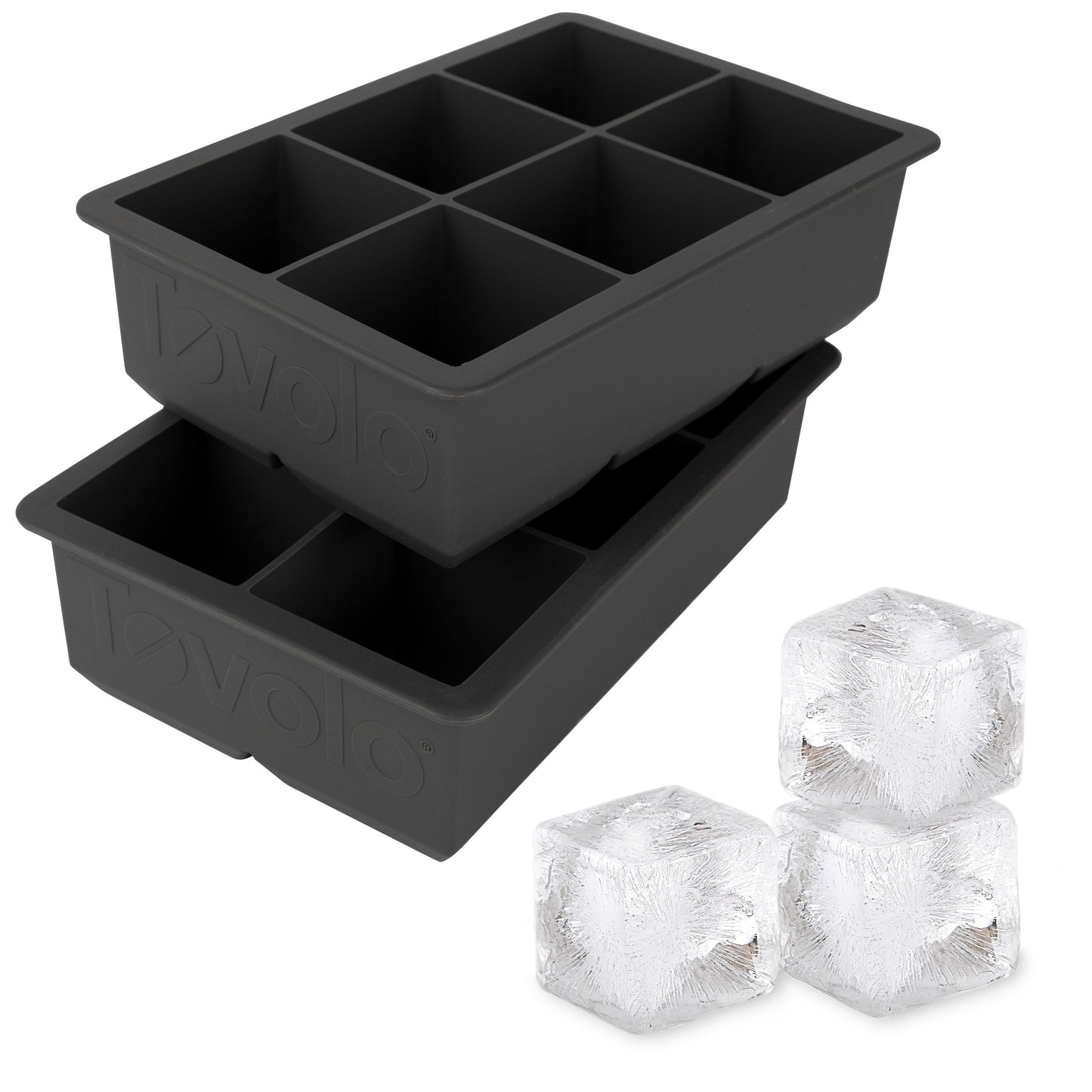 Tovolo King Cube Silicone Ice Molds - Set of 2