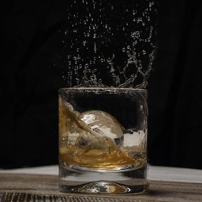 Lemonsoda - Premium Round Sphere Ice-Cube Maker Mold- 2 Crystal Clear Ice Cubes