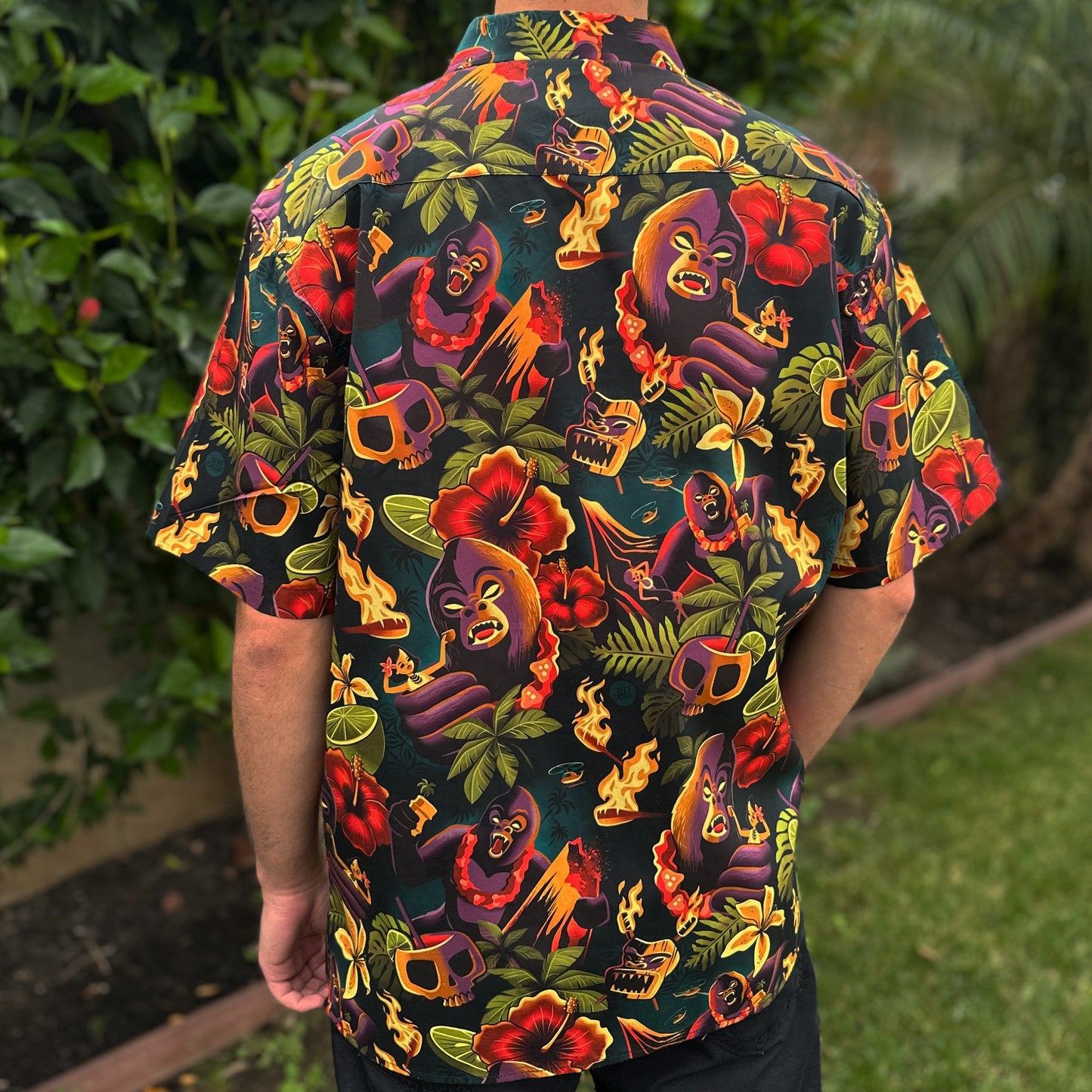 Jeff Granito's 'Tiki Kong' Modern Fit Button-Up Shirt - Unisex - Ready to Ship!