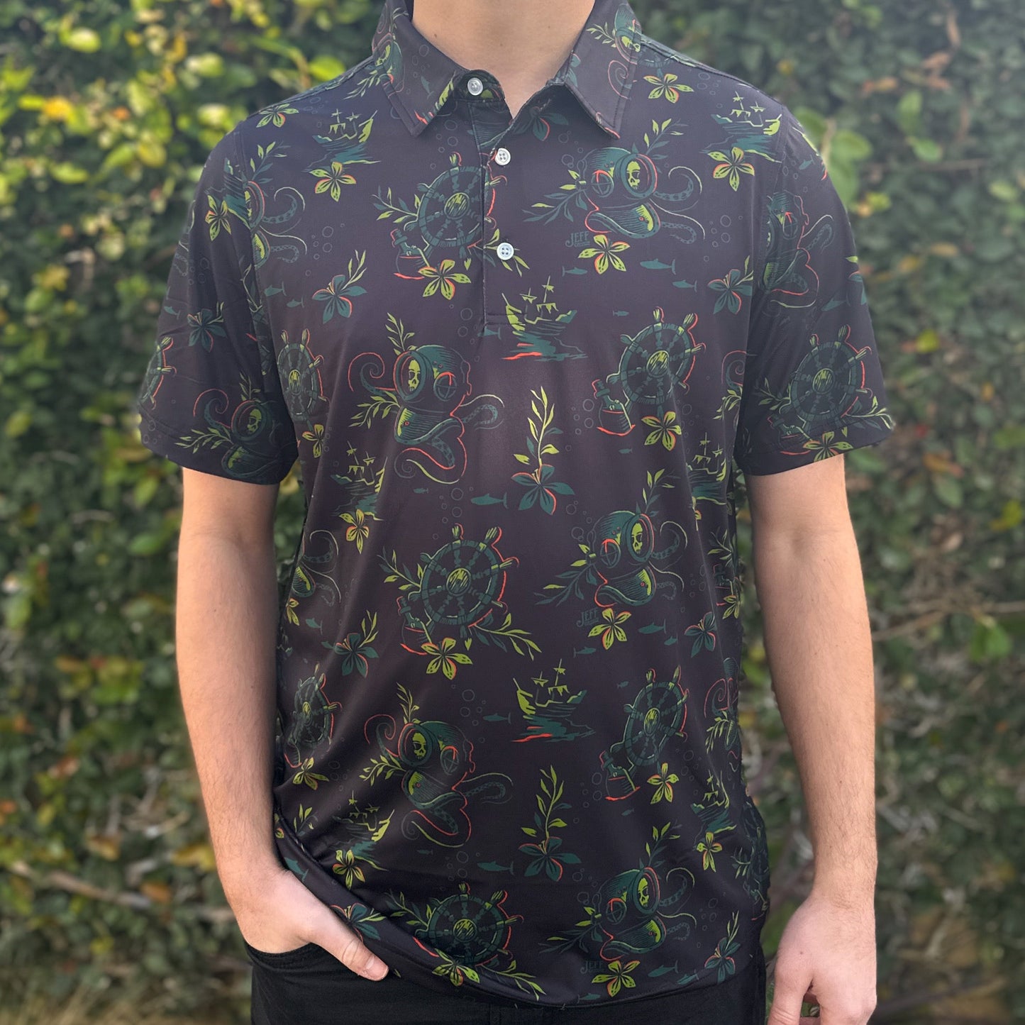 Jeff Granito's 'Deep Dive' Men's Performance Golf Polo - Ready to Ship - Shipping Included!