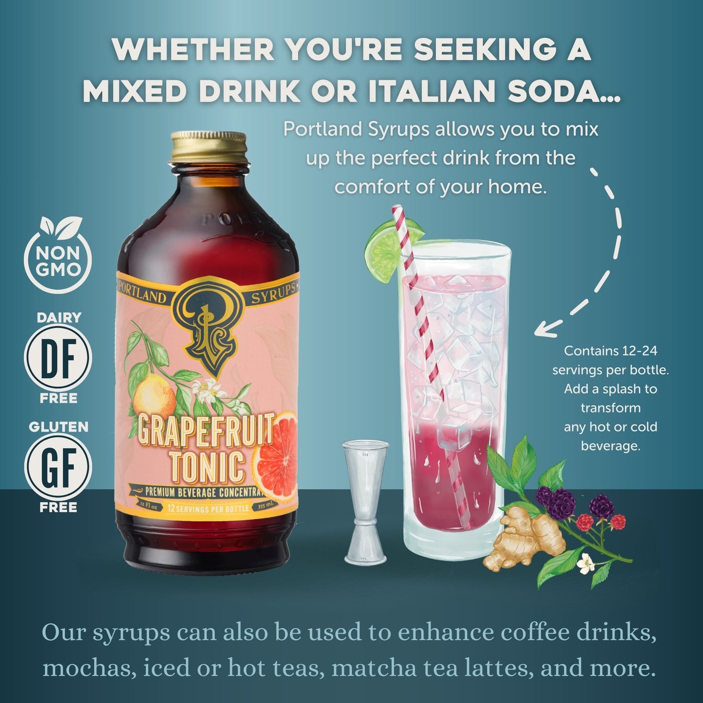 Portland Syrups Grapefruit Tonic