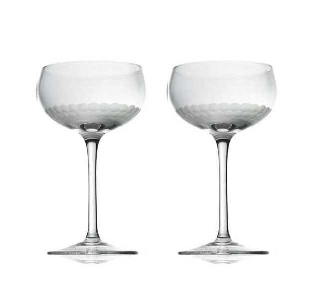 Amehla x The Educated Barfly Collection Coupe Cocktail Glass - 7-ounce, Set of 2