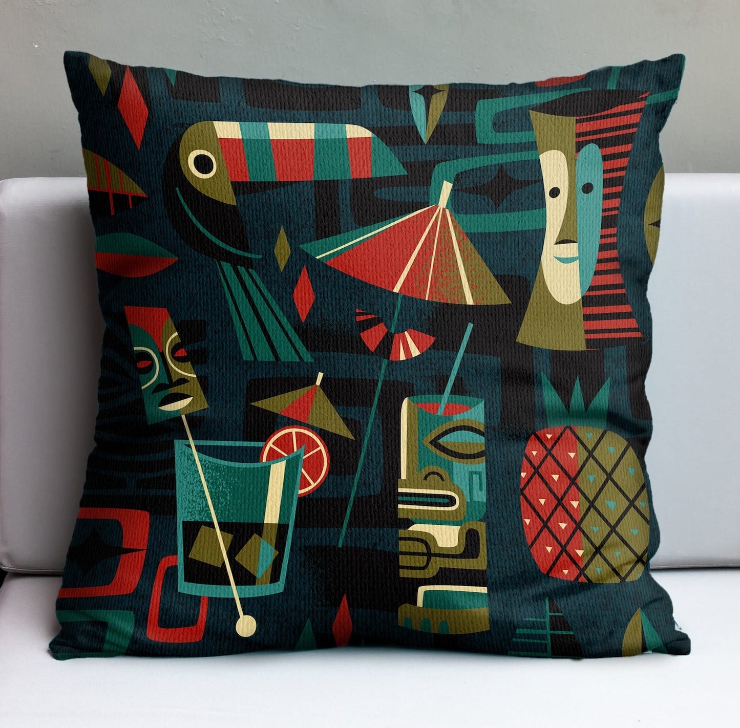Jeff Granito's 'Atomic Cocktail' Pillow Cover - Ready to Ship! (FREE SHIPPING in U.S.)