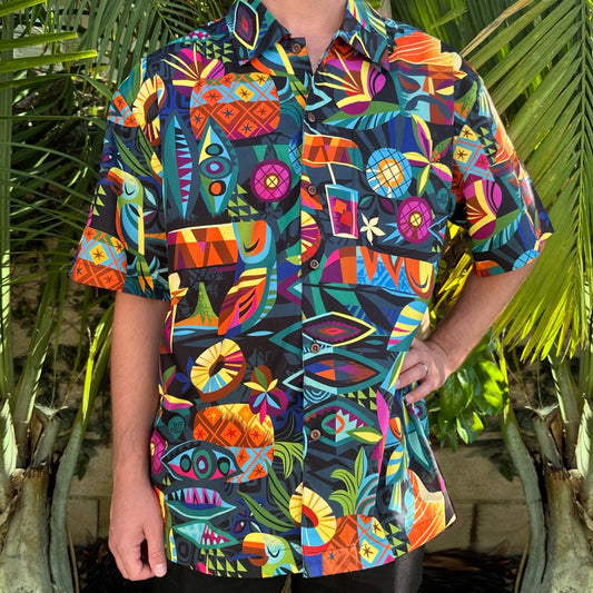 Jeff Granito's 'Toucan Whip' Classic Aloha Button-Up Shirt - Unisex - Ready to Ship!