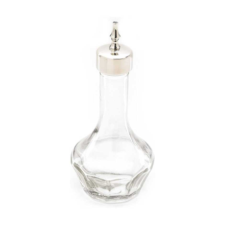 A Barfly  Bitters Bottle with Threaded Stainless Top 1.7 oz on a white background.