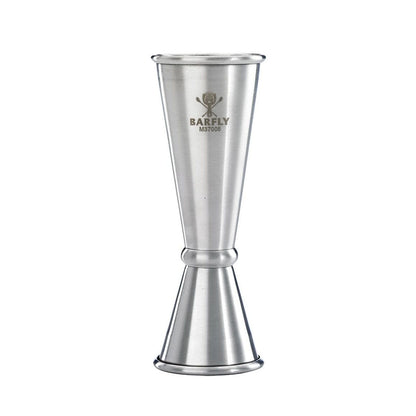 A Stainless Barfly Japanese Style Jigger, 1 oz x 2 oz,  on a white background.