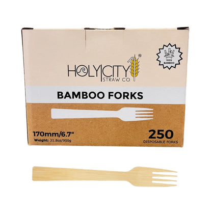 6.7" Bamboo Forks