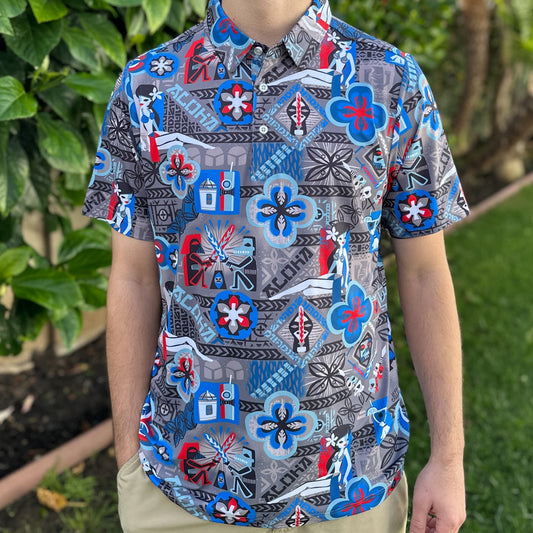 'Star Bars Silver' Men's Performance Golf Polo - Ready to Ship! (FREE SHIPPING in U.S.)