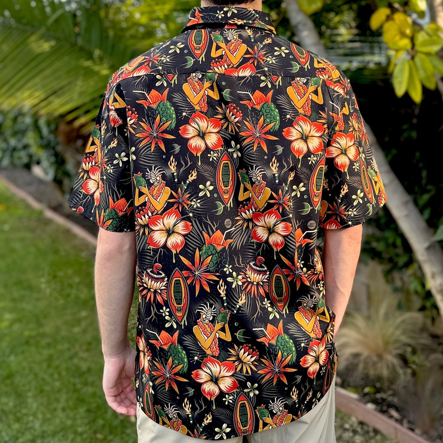 Jeff Granito's 'Doggone Tropics' Modern Fit Button-Up Shirt - Unisex - Ready to Ship! (FREE SHIPPING in U.S.)