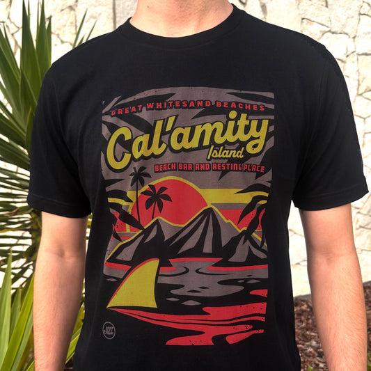 LAST CHANCE 'Cal-Amity Island' Unisex Tee