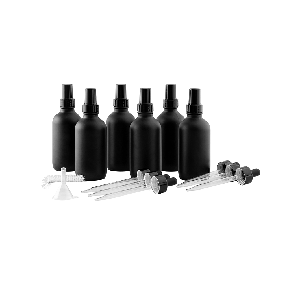 Black Atomizer / Eye Dropper Set