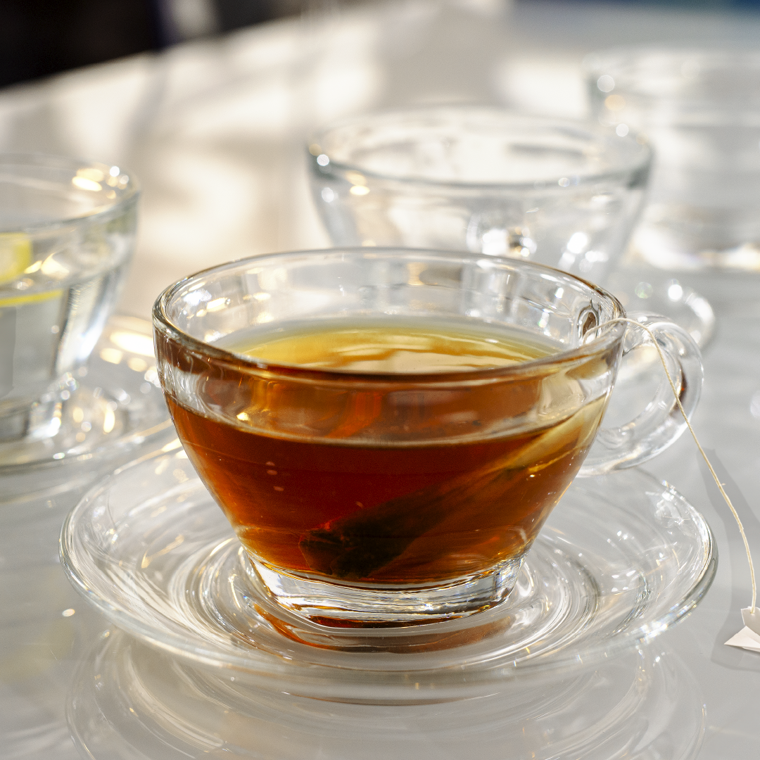 Lemonsoda - Glass Latte Cup and Saucer - 8.75oz