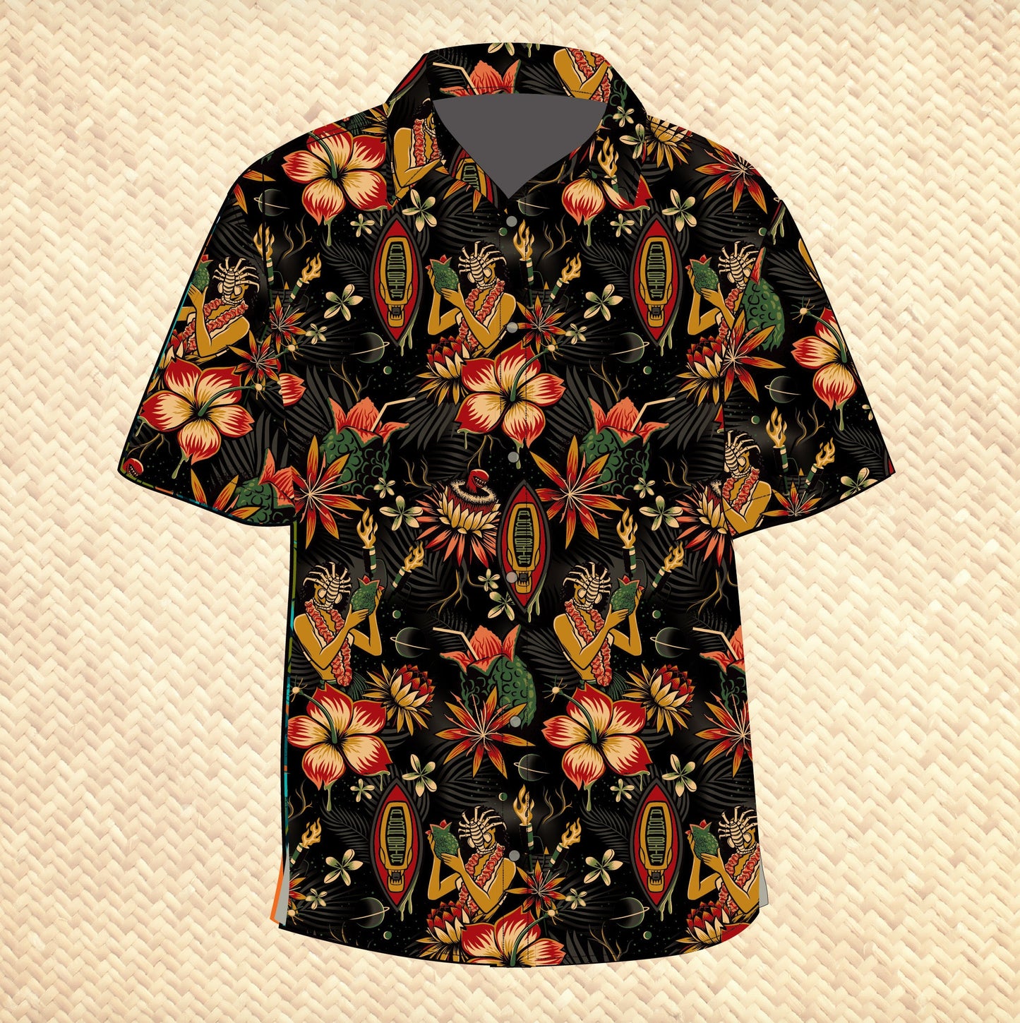 Jeff Granito's 'Doggone Tropics' Modern Fit Button-Up Shirt - Unisex - Ready to Ship! (FREE SHIPPING in U.S.)