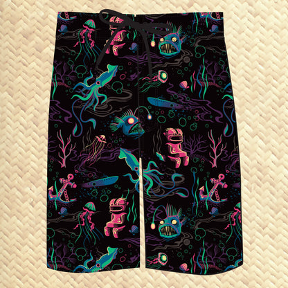 Jeff Granito's 'Dwellers of the Deep' Board Shorts - Ready to Ship!