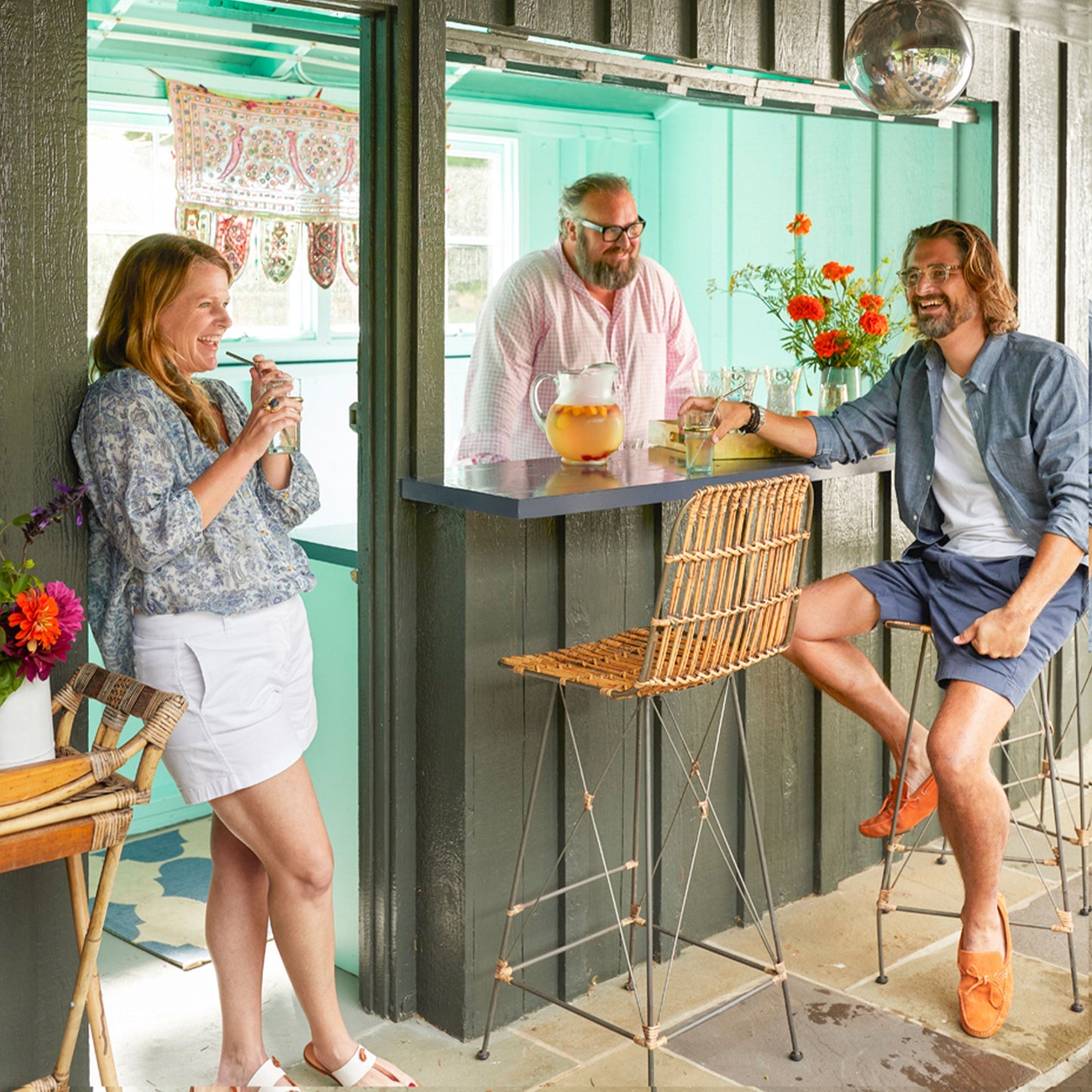 Stripey bee metal straws - Set of 4