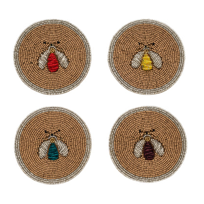 Sparkle bee coasters