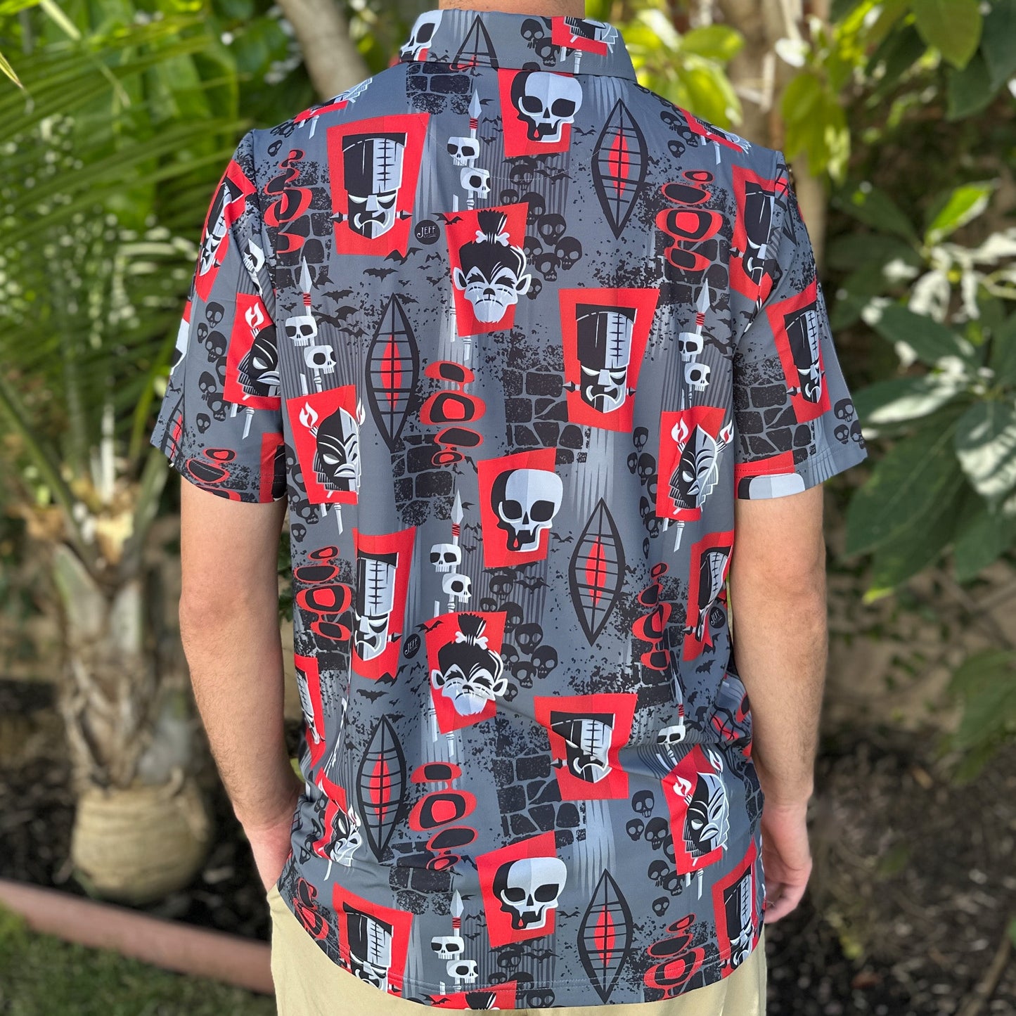 Jeff Granito's 'Monster Mashup' Men's Performance Golf Polo - Ready to Ship! (FREE SHIPPING in U.S.)