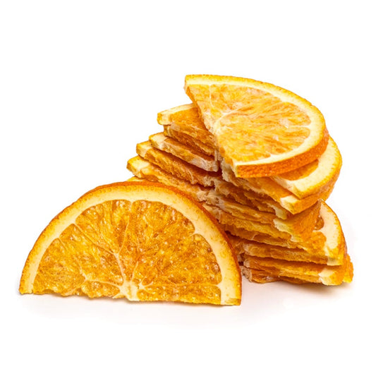 Freeze Dried Half Orange Wheel Garnish