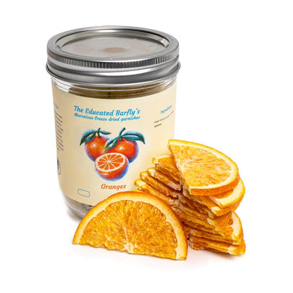 Freeze Dried Half Orange Wheel Garnish