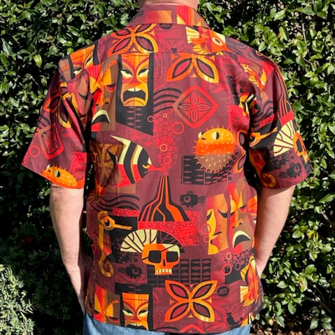 Jeff Granito's 'Tank Tiki Gold Label' Classic Aloha Button-Up Shirt - Unisex - Ready to Ship