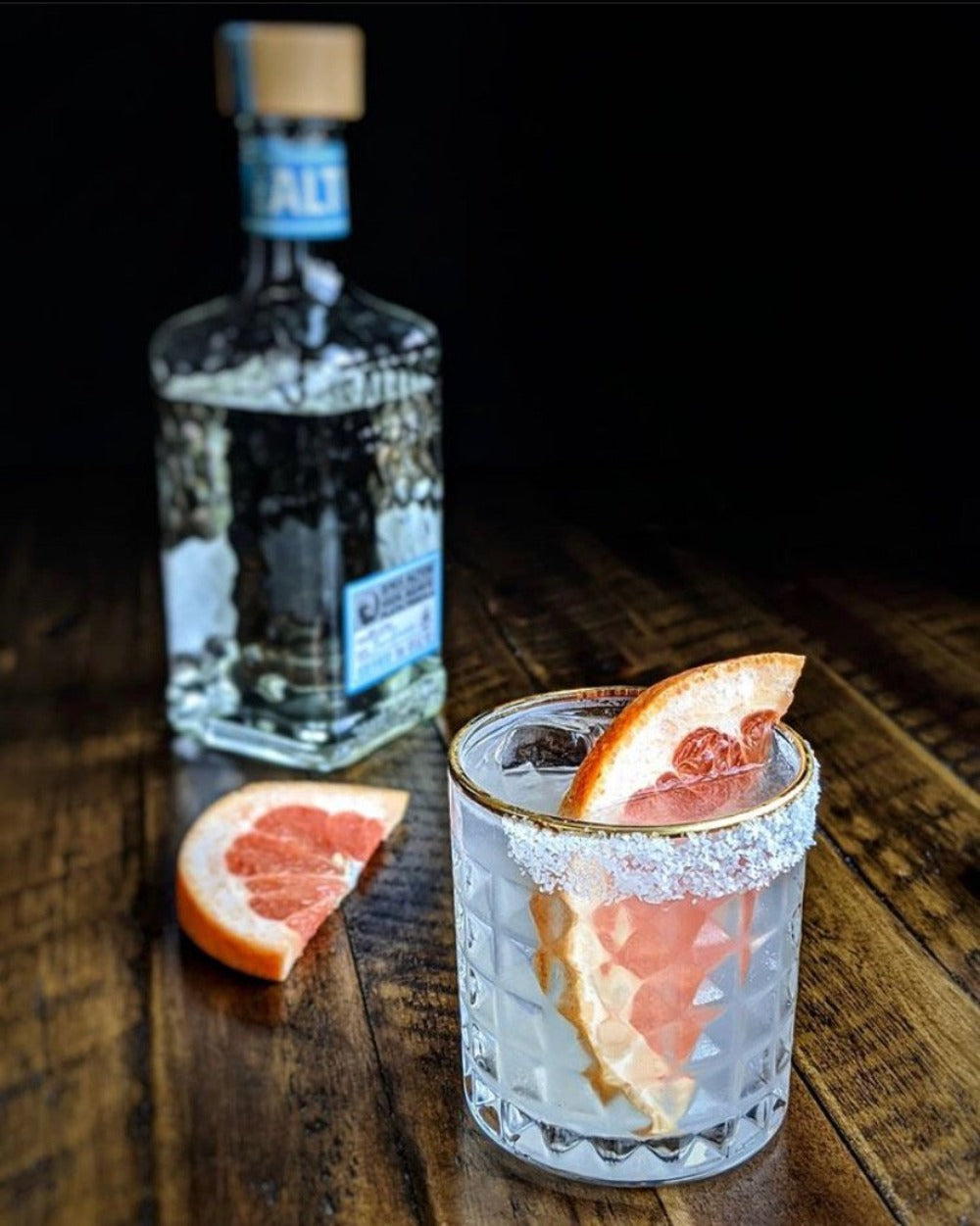 Gold Rimmed Whiskey Cocktail Glass