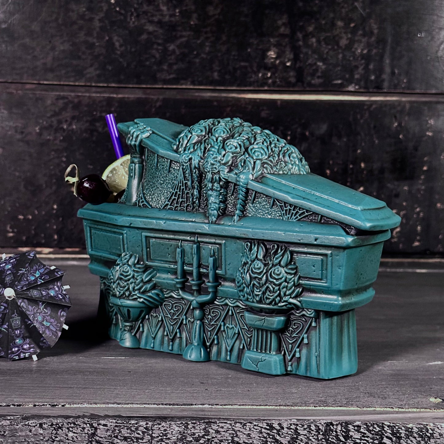 Thor's Zombie Returns ceramic Tiki Mug (Ghostly Blue Edition) - Ready to Ship! (FREE Shipping in U.S.)