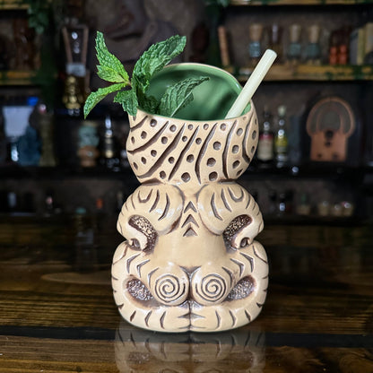 Treasure Tiki Mug, designed and sculpted by Thor - Ready to Ship! (FREE SHIPPING in U.S.)