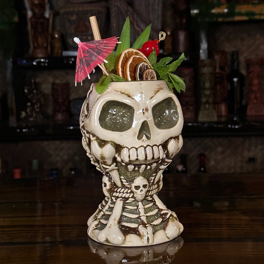 Jeff Granito's Calix Mortis II ceramic Tiki Mug, sculpted by Thor - Ready to Ship! (FREE Shipping in U.S.)