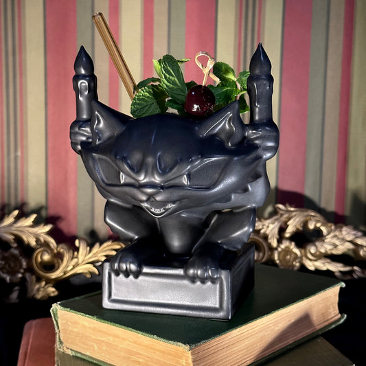 Jeff Granito's Felis Fiercus (The Haunted House Cat) Tiki Mug, sculpted by Thor - Ready to Ship! (FREE SHIPPING in U.S.)