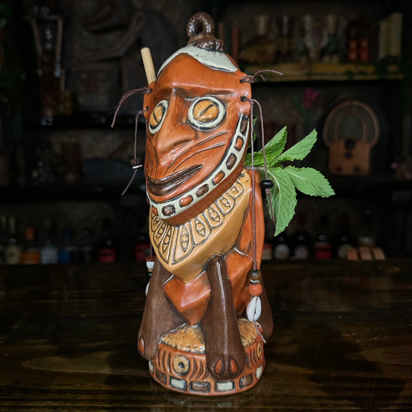 Danielle Mann's "Headhunter Trophy" - Ceramic Tiki Mug - Ready to Ship! (FREE Shipping in U.S.)