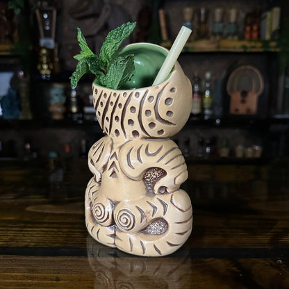 Treasure Tiki Mug, designed and sculpted by Thor - Ready to Ship! (FREE SHIPPING in U.S.)