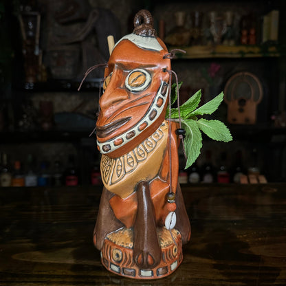Danielle Mann's "Headhunter Trophy" - Ceramic Tiki Mug - Ready to Ship! (FREE Shipping in U.S.)