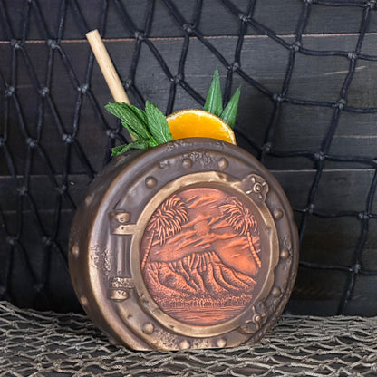 DIVE! DIVE! DIVE!  Sunset Edition - Ceramic Tiki Mug, sculpt by Thor - Ready to Ship! (FREE SHIPPING in U.S.)